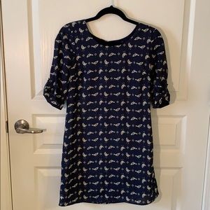 Navy 3/4 sleeve dress